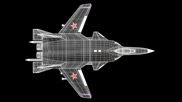 3d model of sukhoi 47 berkut airplane - Sukhoi 47 Berkut... by TotexArtz
